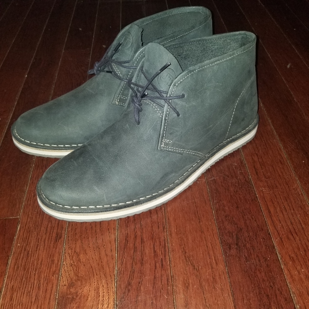 COPY - Jackthreads blue suede dessert boot